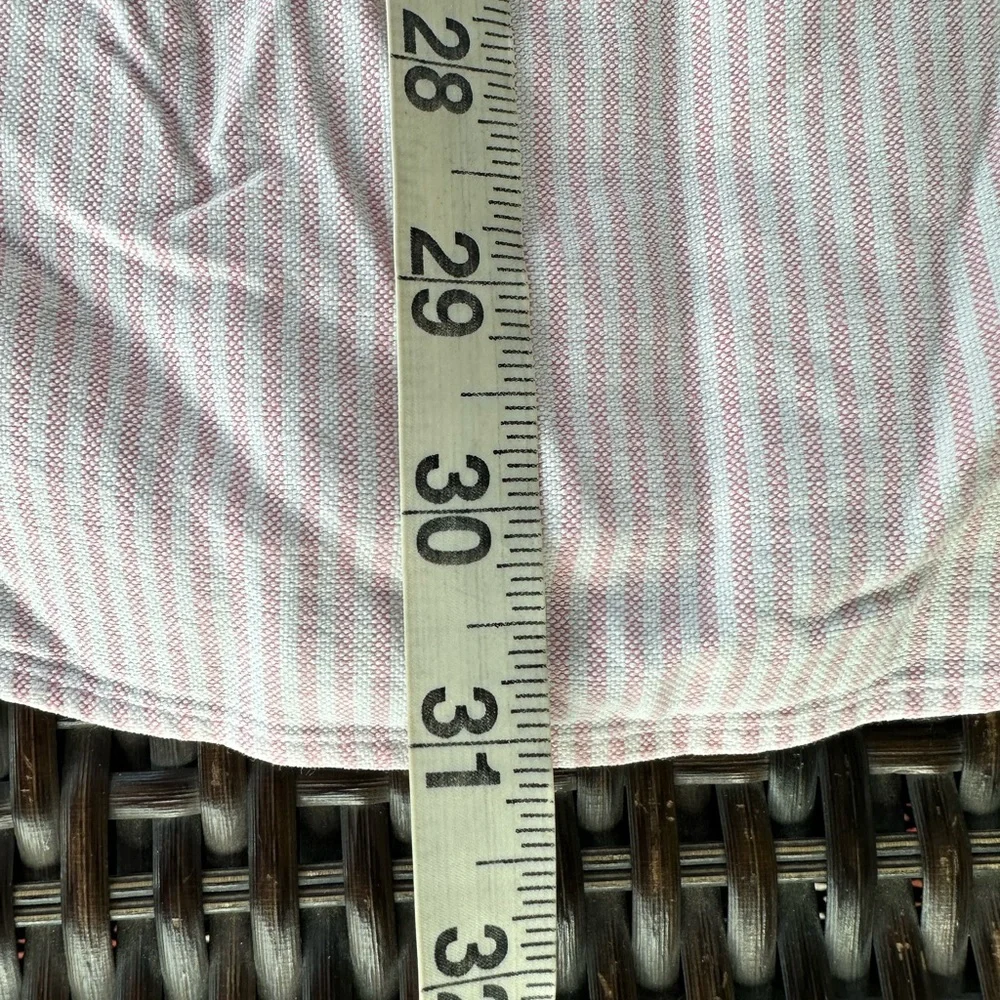 POLO Ralph Lauren Men’s Pink & White Cotton University Stripe BD Shirt - 15/34 - Picture 12 of 12